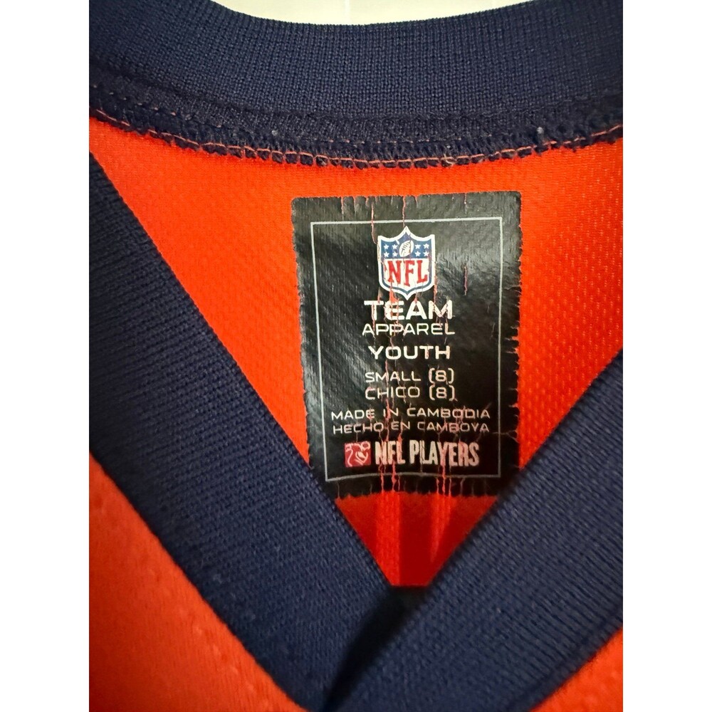 Youth Denver Broncos Peyton Manning NFL Jersey Orange Navy Size S *Read* - Picture 3 of 9